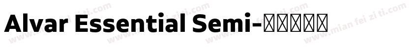 Alvar Essential Semi字体转换